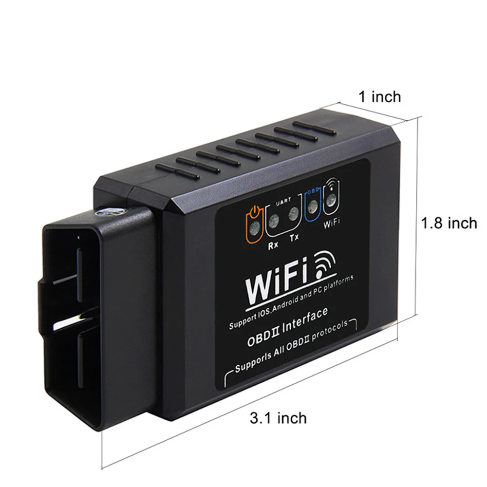V1.5 автомобильный wifi OBD 2 OBD2 обсидиан инструмент Foseal адаптер сканера проверка света двигателя диагностический инструмент для IOS и Android
