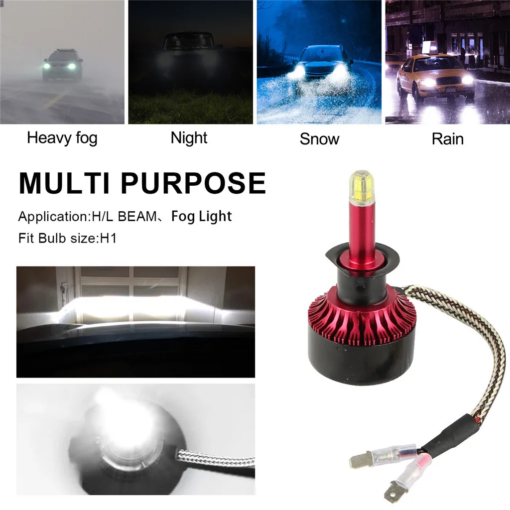 Новые 8-по бокам 3d комплект светодиодных ламп Conversion Kit лампы 120 Вт 18000lm высокое Мощность 6000k H1 360 градусов для рассеивания тепла быстрое охлаждение# w