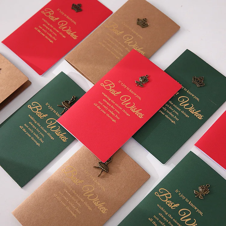 Top Grade Metal Card Bronze Special Paper Invitation DIY Card Thanksgiving MOTHER'S Day Birthday Cards Customizable