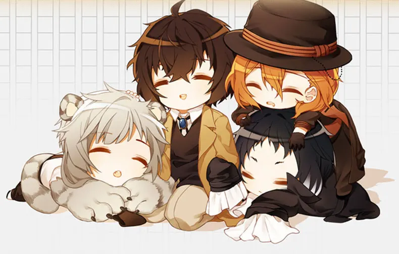 Bungou бродячие собаки фигурка Подушка Игрушка Аниме Dazai Chuuya Nakajima Atsushi фигурки плюшевая кукла Двусторонняя наволочка