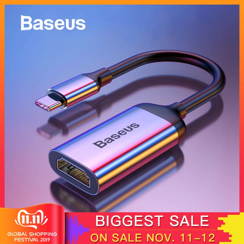 Billig Baseus Multi USB C HUB USB 3.0 HDMI VGA USB Splitter Typ C Adapter für MacBook Pro PC Zubehör PD Lade typ C HUB