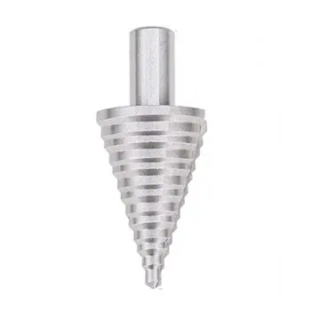 

5-35Mm Pagoda Drill Wood Plastic Iron Aluminum Punch Reaming Steel Round Handle Straight Groove Step Drill