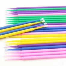 100 шт. Одноразовые Макияж, ресницы мини Индивидуальные ресницы Аппликаторы тушь для ресниц кисти, ресниц для наращивания ватный тампон для макияжа