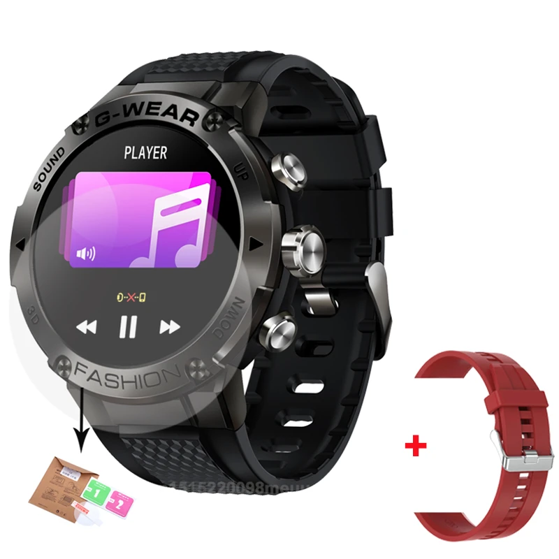 Sports Smart Watch Men BT Phone Call Customize Watch Faces Music Fitness Tracker Super Long Standby Smartwatch Android IOS K28H 