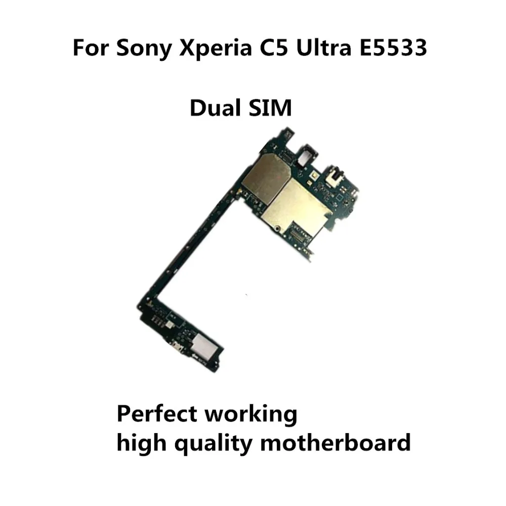 Тестирование работы оригинальная разблокированная материнская плата для Sony Xperia C5 Ultra E5533 логическая схема электронная панель