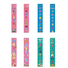 Наружные, внутренние, пасхальные, для крыльца, знак, яйцо кролика, украшение, добро пожаловать, пасхальные, висячие, баннеры, для дома, вечерние, входные знаки