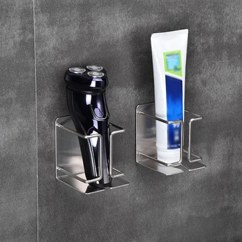 

Wall Mount Bathroom Stainless Steel Toothpaste Holder For Electric Shaver Rack Y
