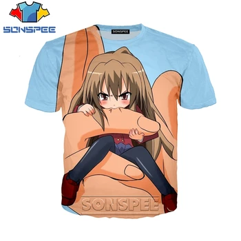 

SONSPEE 3D Print T-Shirts Men Women Casual Fashion Short Sleeve New Streetwear Hip Hop Harajuku Anime Toradora Tees Tops Shirts