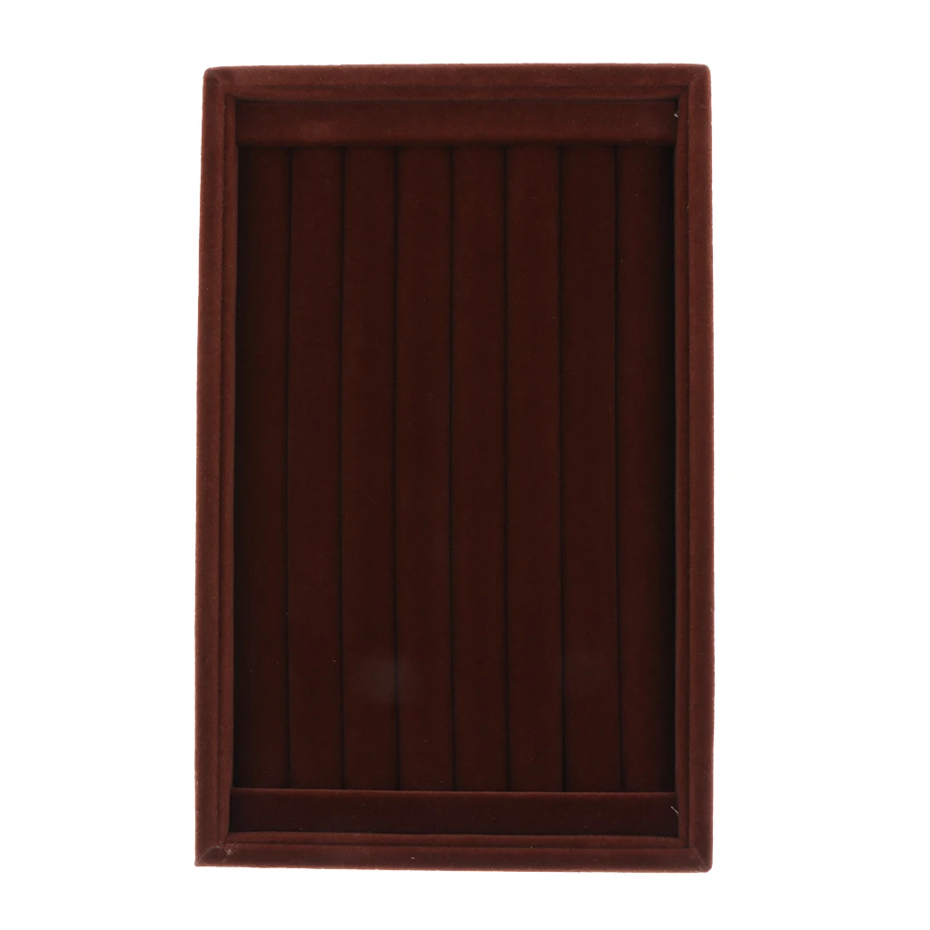 Elegant Velvet Ring Display Tray Case Jewelry Holder Organizer Container Elegant Velvet Ring Display Tray Case Jewelry Holder Organizer Container