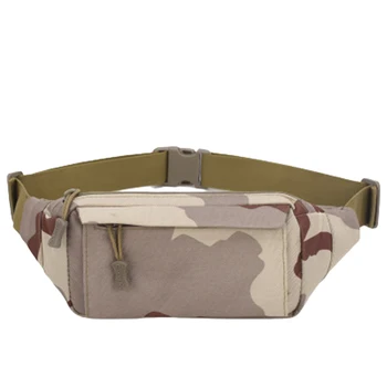 

New Outdoor Men's Camouflage Waist Bag Canvas Waterproof Portable Travel Crossbody Bag Purse