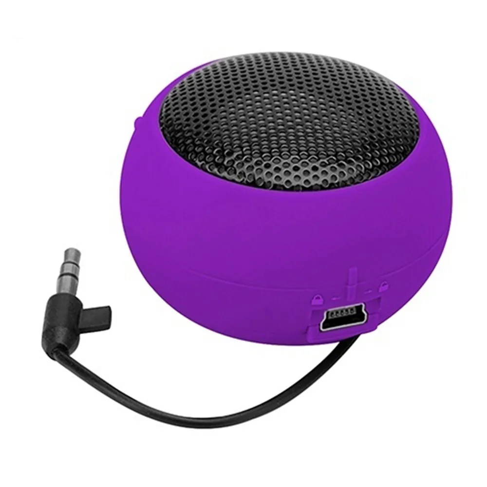 3.5mm Jack AUX Mini Burger Column Speaker Hamburger Wired Sound Box Loundspeaker Stereo Super Bass Hi-Fi Audio Music