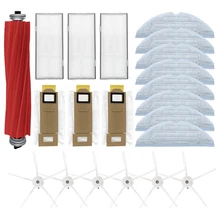 

21Pcs Main Side Brush Hepa Filter Mop Cloth Dust Bag Brush for XiaoMi Roborock S7 T7S Plus Vacuum Cleaner Parts
