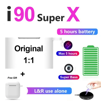 

2020 New i90 Super X Wireless Earphone Bluetooth 5.0 Headset Sport Earbuds for Apple Android Samsung Xiaomi Huawei PK i30 i60