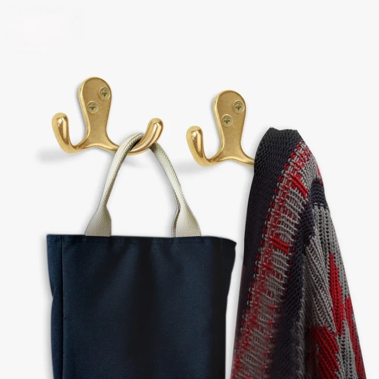 Pure Copper Hook Creative European Style Clothes Hook Door Wardrobe Shoe Cabinet Single Coat Hook Wall Hanging Wall Decoration 3