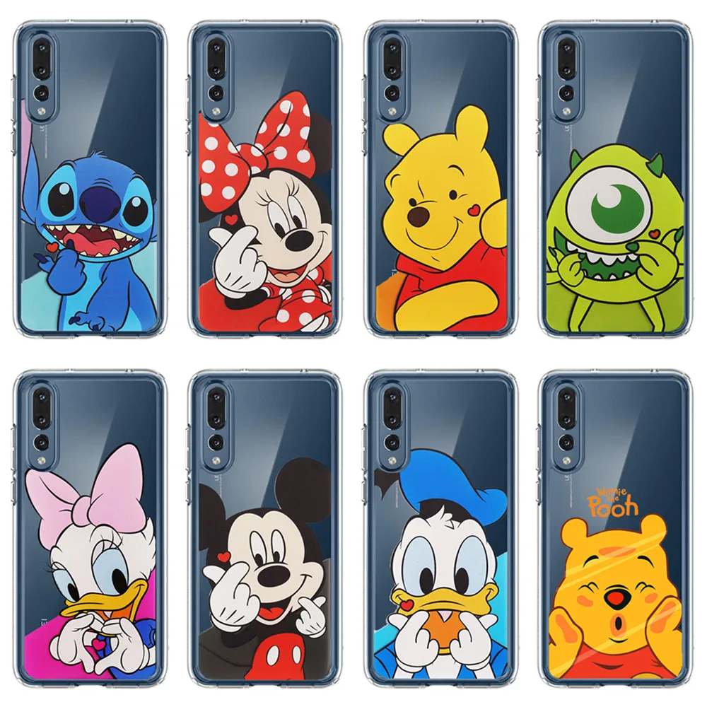Веселый Микки Маус чехол для телефона huawei Mate10 Mate20 Lite Pro P30 P20 P9 P8 2017 Plus мультфильм