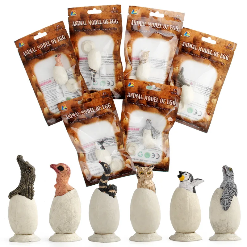 

Hot Selling Dinosaur Egg Bird Eggs Crocodile Eggs Egg Toy Set Simulated Animal Embryonated Egg Cubs Model