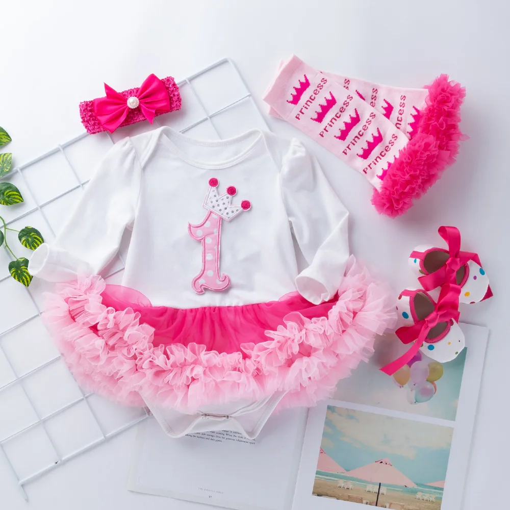 Комплект детской одежды для девочек 0-2 лет комплект из хлопка юбка-пачка повязка