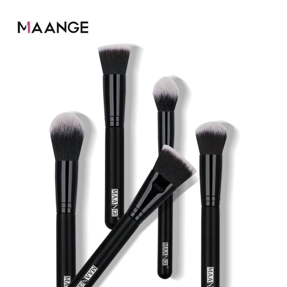 

MAANGE MAANGE MAANG New Explosion 5 Wood Handle Cosmetic Brush Set Cosmetic Tools Hot Selling