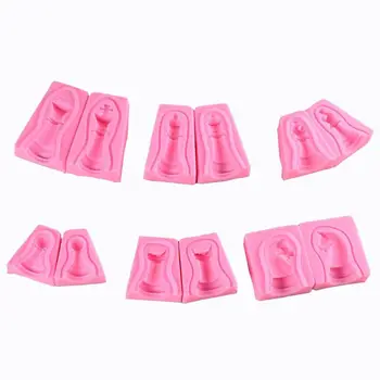 

6Pcs 3D International Chess Mold Resin Casing Jewelry Chocolates Baking Tools R9JE