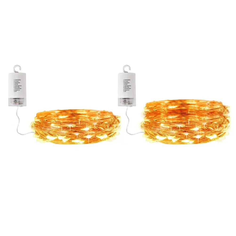 

2m 100/200LED Tree Vine String Light Model 8 Warm White With Remote Control Wedding Holiday Party Fairy Decorative Lamp