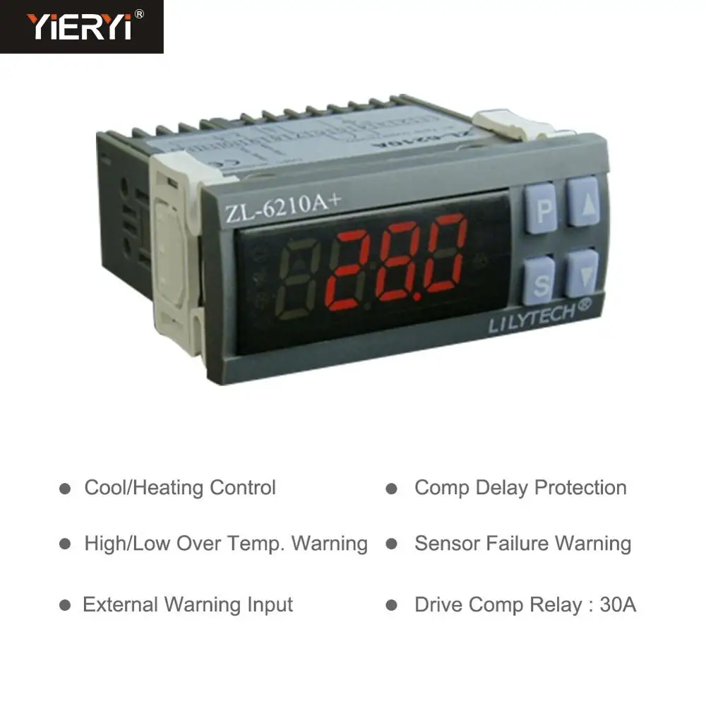 ZL-6210A+ 30A выход цифровой регулятор температуры электронный термостат машина для морепродуктов термостат водонагреватель контроллер