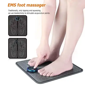 

Electric Massager Blood Circulation Electric Foot Massager Pad Stress Relieve EMS Foot Massage Stimulator Mat Health Care
