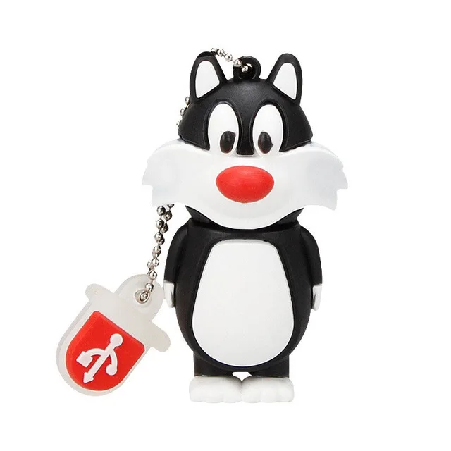 Cat USB флеш-накопитель серии animal с реальной емкостью, 128 ГБ, флешка, 4 ГБ, 8 ГБ, флеш-накопитель, 16 ГБ, 32 ГБ, 64 ГБ, usb карта памяти с мультяшным кроликом - Цвет: Cat