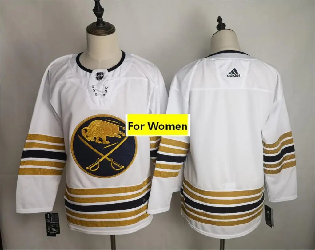 Новинка, все сшитые женские майки Buffalo#9 Jack Eichel#26 Rasmus Dahlin#53 Jeff Skinner - Цвет: Коричневый
