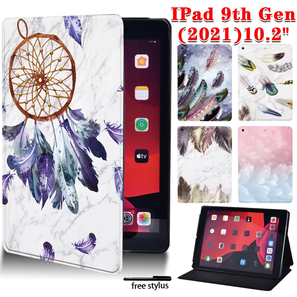 Custodia Per Ipad 9 10.2 Pollici 2021 Custodia Pieghevole Custodia In Pelle Pu Custodia Completa Per Apple Ipad 9 ° Generazione 10.2 "Custodia Per Tab