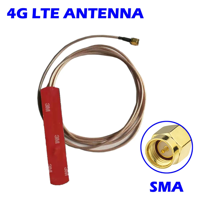 4G патч-антенна 5dbi с SMA штекерным разъемом, клейкое крепление внешней антенны RG178 кабель 2 метра для маршрутизатора точка доступа Модем Повтор