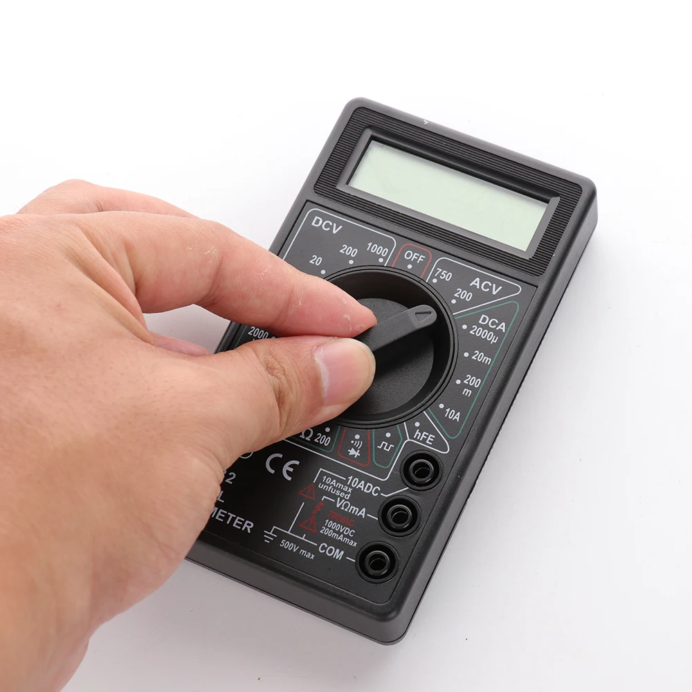 

DT-832 Digital Multimeter 6000 counts Backlight AC/DC Ammeter Voltmeter Ohm Portable Voltage meter 200 Ohm-2000K Ohm range