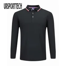 URSPORTTECH Polo рубашка мужская плюс размер 3XL 4XL Sping Осенняя брендовая мужская рубашка поло с длинным рукавом Повседневная мужская рубашка s рубашки поло