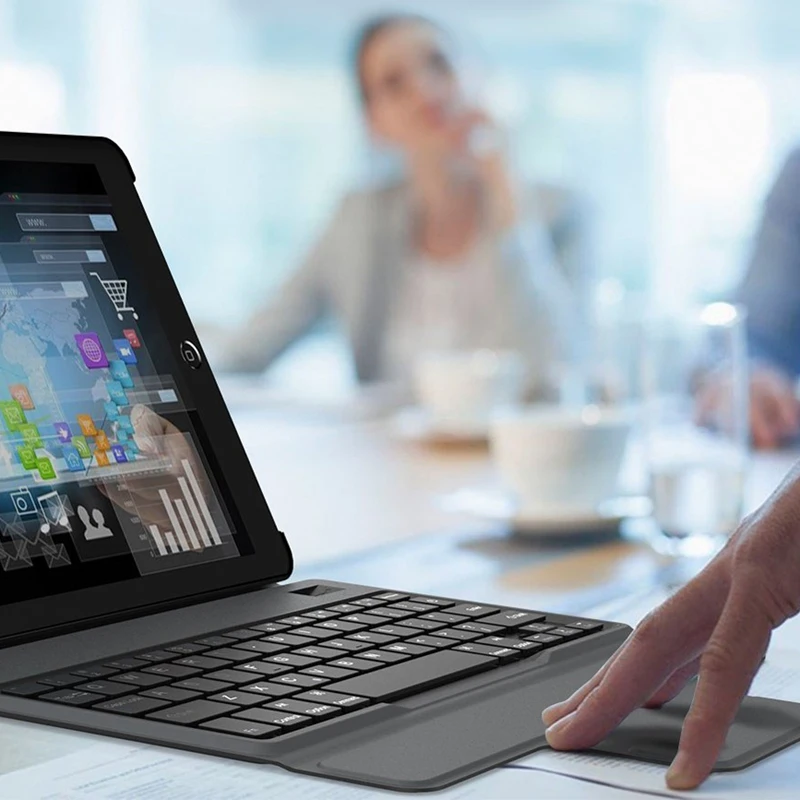 Ультратонкий чехол-подставка с клавиатурой Bluetooth для Air1 и Air2 и Pro9.7 и Ipad и Ipad