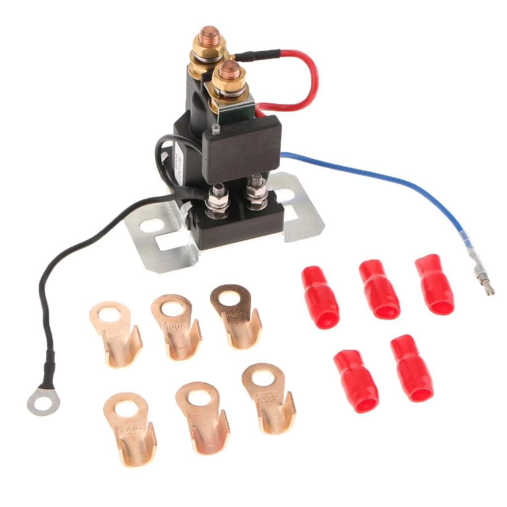 4 Pin 500A DC 12V Dual Battery Isolator Relay On/Off Car Auto Power Switch