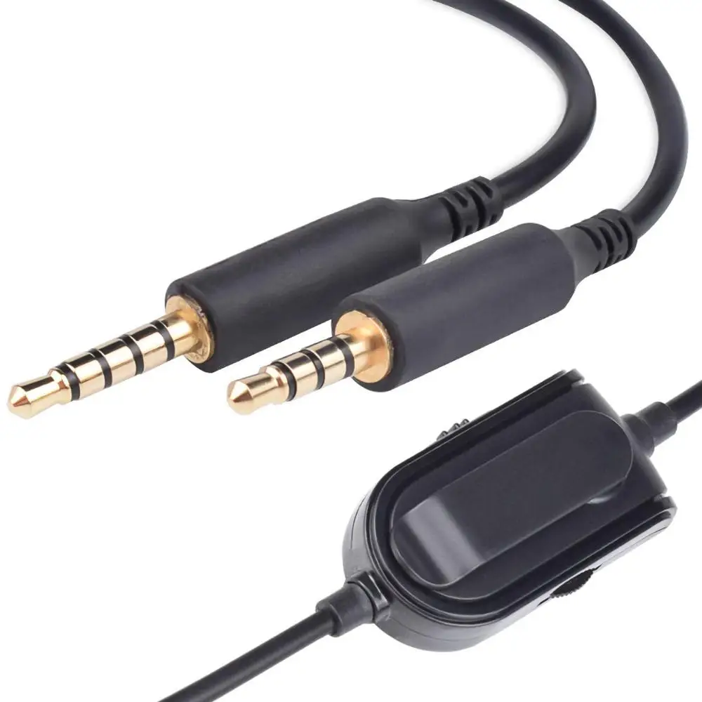 Replacement Aux Stereo Audio Cable Extension Music Cord Wire Line for Logitech G933 G633 G635 G935 Gaming Headsets Headphones