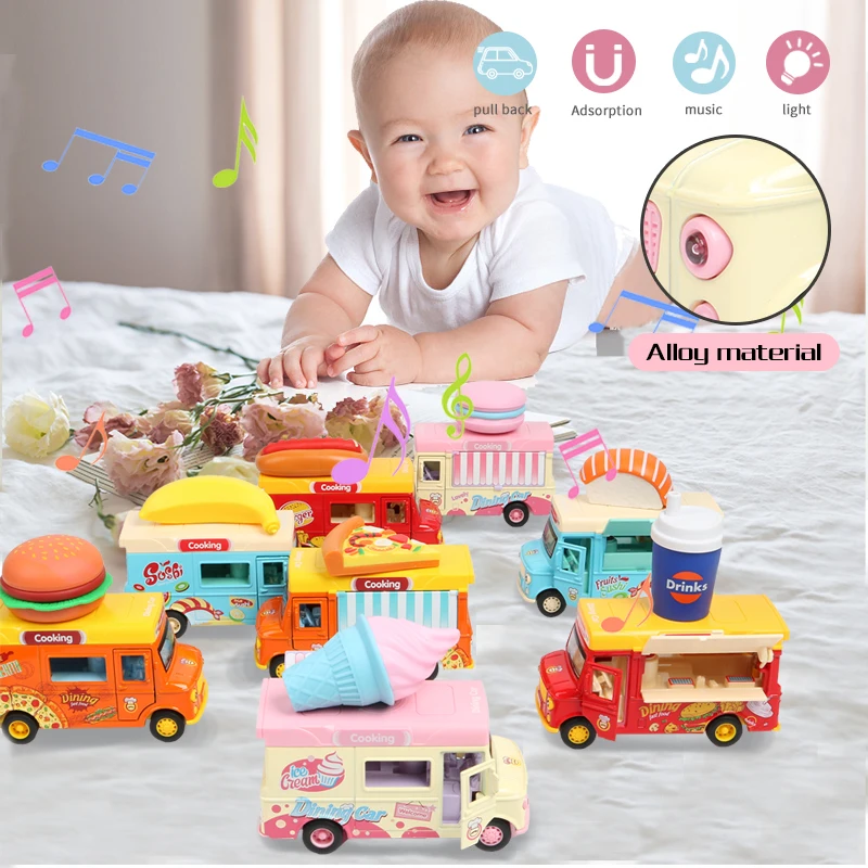 1:36 сплав автомобильный прицеп литой под давлением модель игрушки Звук ...