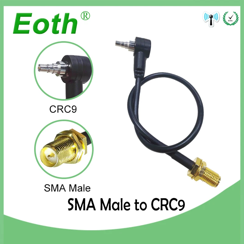 Оптовая продажа 20 шт. SMA штекер к CRC9 разъем RG316 коаксиальный Удлинительный кабель