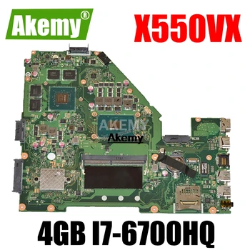 

X550VX MB._4G/I7-6700HQ/AS X550VX Mainboard REV 2.0 For Asus FX50V K550VX X550VX X550VQ Motherboard Test ok exchange!!!