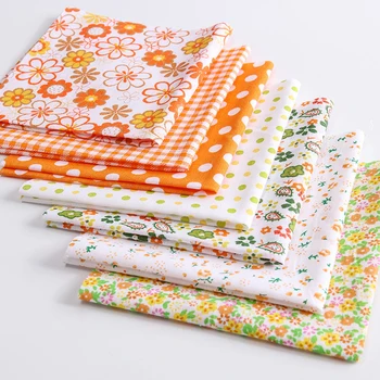 

7 Pcs/Set 25*24CM Cotton Flower Pattern Fabric for Household DIY Handmade Patchwork Cloth Multi Purpose Sewing Supplies