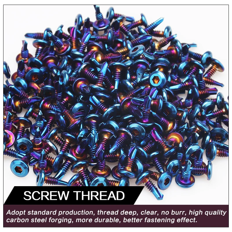 Stainless Steel Screw M5*16mm Cross Head Self-tapping for Motorcycle Electric Car