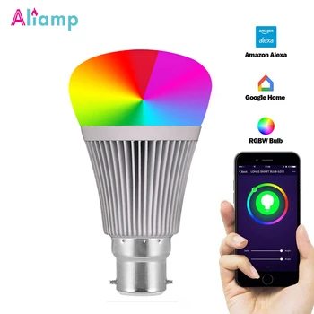 

Wifi LED Lamp 7W Multicolored RGB Smart Light Bulb Dimmable 60W Equivalent Remote Control by Amazon Alexa Google Assistant/Home