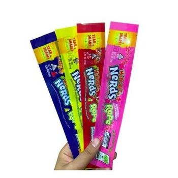 

Nerds Rope Empty Gummy Candy Bag Plastic Edibles Retail Packaging 4 Styles MEDICATED Smell Proof Bags Three edge-sealing bag foi