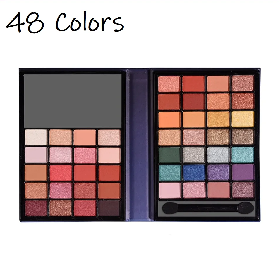 New Cosmetics 48 Colors Shimmer Matte Eyeshadow Palette Eye Shadow Long Lasting Waterproof Multicolor Makeup Palette TSLM