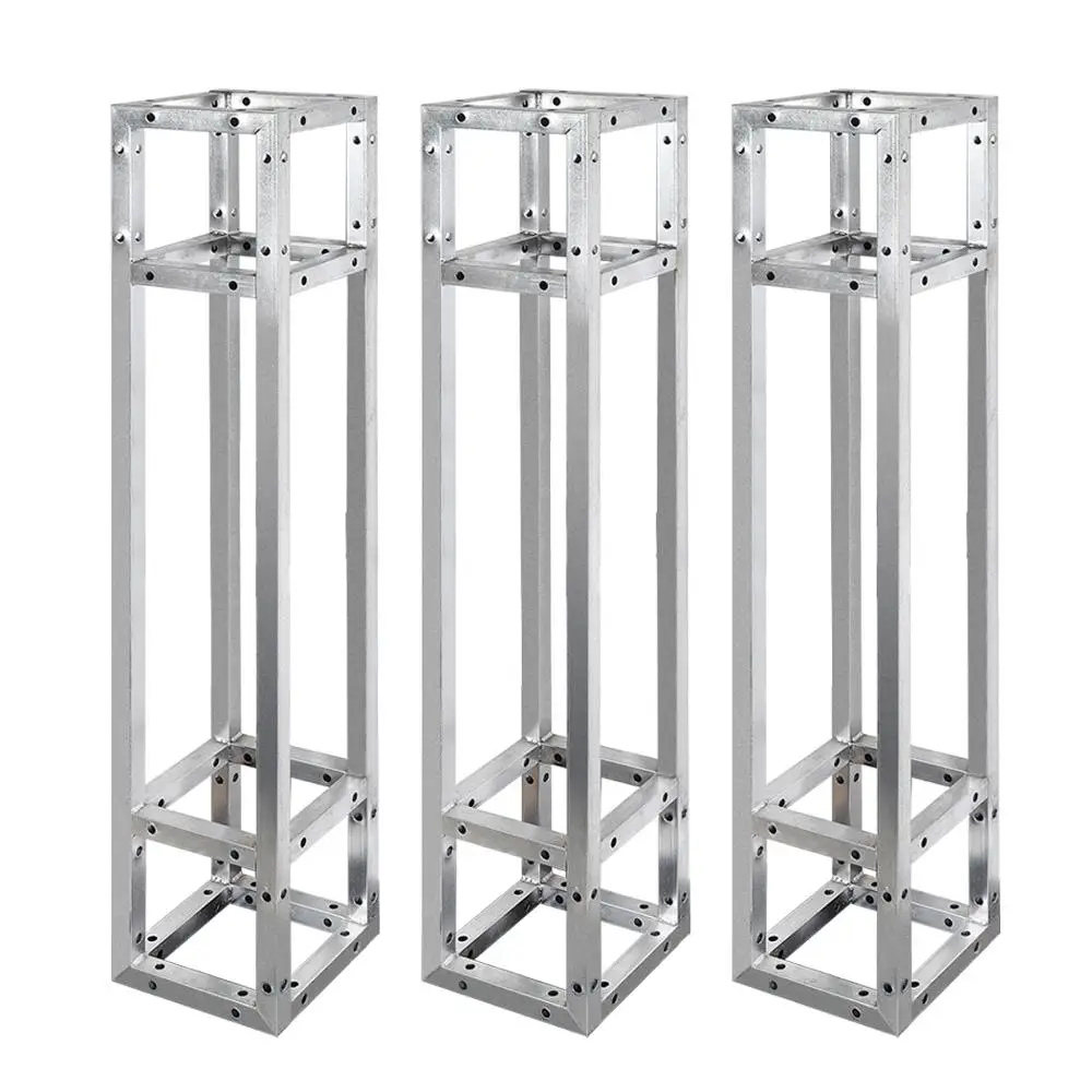 

3 x Stage/Club DJ Lighting Iron Square Segments Truss Tower Totem 1 M