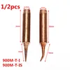 1/2pcs 900M T Series Pure Copper Soldering Iron Tip Lead-free Welding Sting For Hakko 936 FX-888D 852D Soldering Iron Station ► Photo 1/6