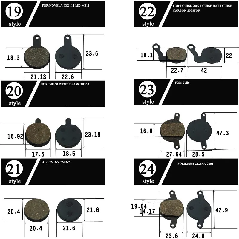 2 пары дисковых тормозных колодок для велосипеда SHIMANO SRAM AVID ZOOM M985 M810 M755 Hayes IO Magura