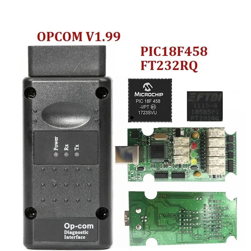 OP COM 1 99 95 70 PIC18F458 FTDI OPCOM 2018 интерфейс Opel Профессиональный диагностический