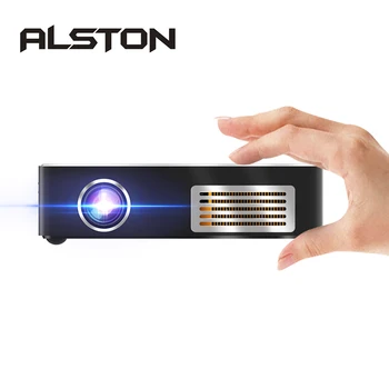 

ALSTON C9 Plus 4K Portable Mini DLP Projector Android 7.1 Wifi Bluetooth Smart Touchpad Proyector LED Home Cinema Beamer