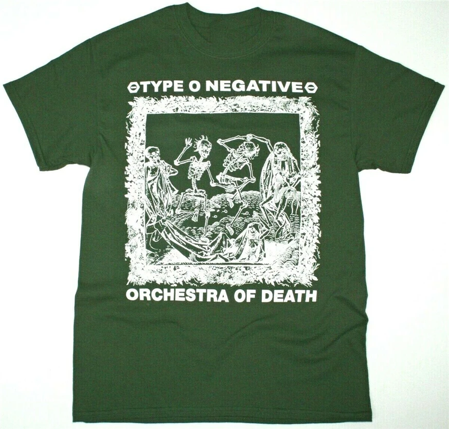 

Type O Negative Orchestra Of Death Carnivore New Forest Green T-Shirt Street Tee Shirt