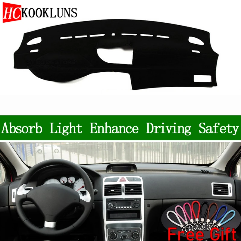 For Peugeot 307 2004 2005 20062013 Dashboard Cover Sun Shade Dash Mat